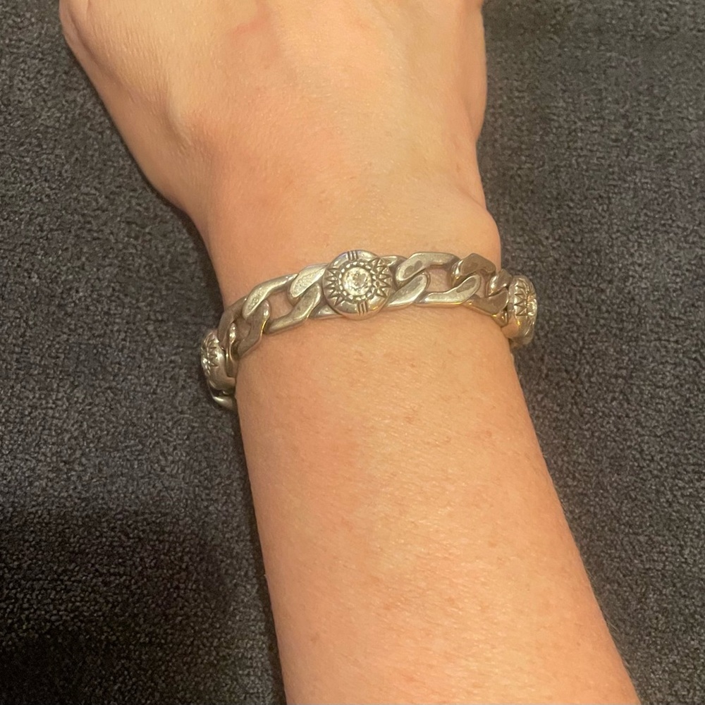 Brighton Silver and Rhinestone Bracelet